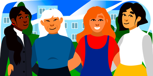 Illustrasjon for Bygdekvinnelag